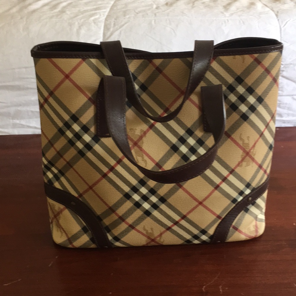 Authentic Burberry Small Tote Excellent Condition